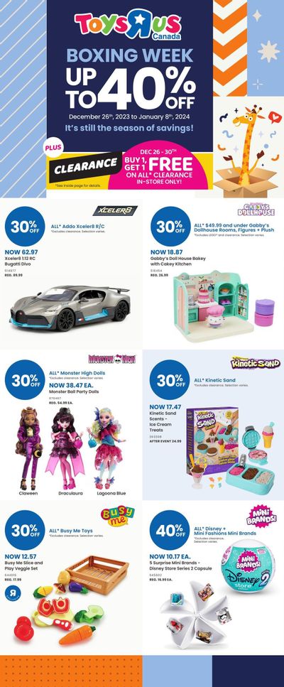 Toys R Us Flyer December 26 to January 8