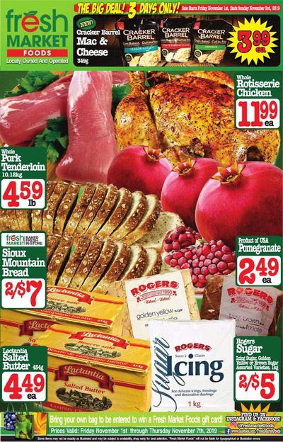 Fresh Market Foods Flyer November 1 to 7