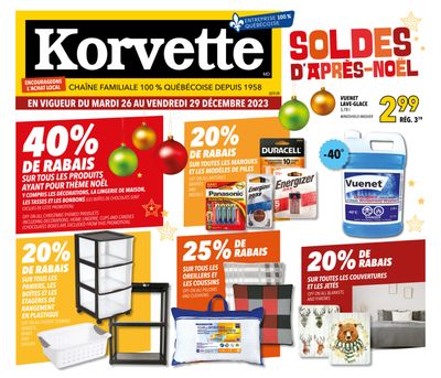 Korvette Flyer December 26 to 29