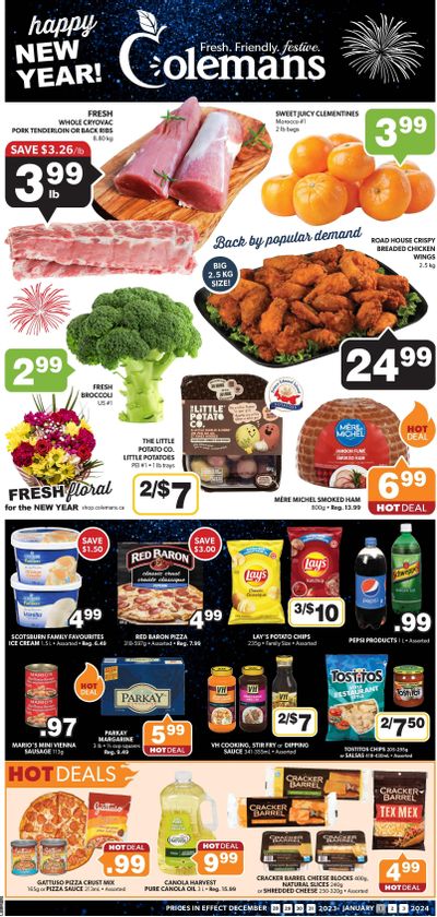 Coleman's Flyer December 28 to January 3