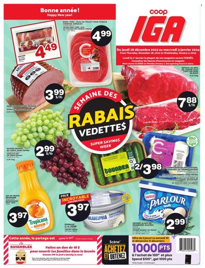 Coop IGA Flyer December 28 to January 3