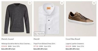 Harry Rosen Canada Boxing Day Sale: Save up to 60% off + EXTRA 20% off Sale and Regular-Price Items+ $50 off Every $500