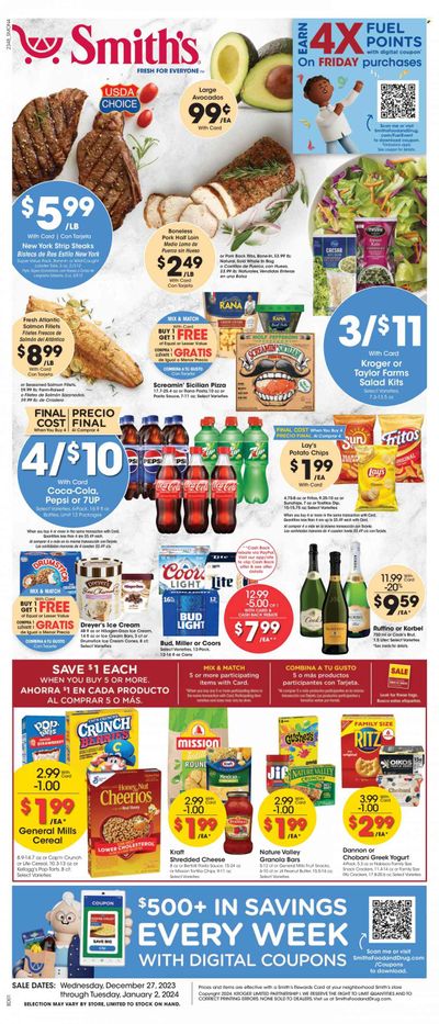 Smith's (AZ, ID, MT, NM, NV, UT, WY) Weekly Ad Flyer Specials December 27 to January 2, 2024