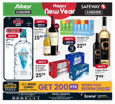 Sobeys/Safeway (AB) Liquor Flyer December 28 to January 3