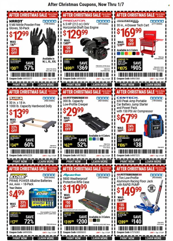 Harbor Freight Weekly Ad Flyer Specials December 26 to January 7, 2024