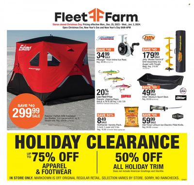 Fleet Farm (IA, MN, ND, WI) Weekly Ad Flyer Specials December 25 to January 3, 2024