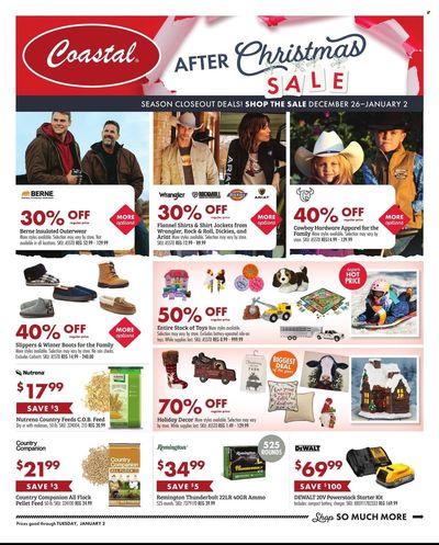 Coastal Farm & Ranch Weekly Ad Flyer Specials December 26 to January 2, 2024