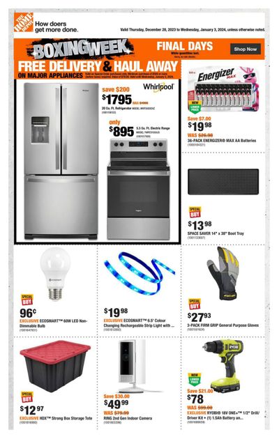 Home Depot (ON) Flyer December 28 to January 3