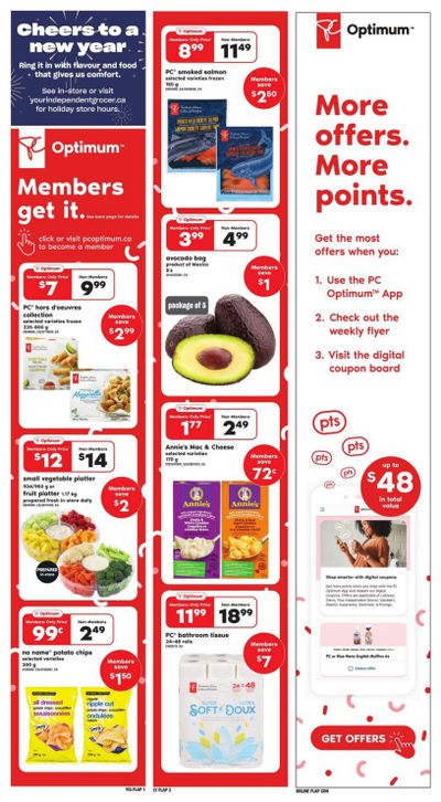 Independent Grocer (ON) Flyer December 28 to January 3