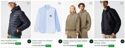 Lacoste Canada Boxing Day Sale: Save 50% Off Everything Sitewide
