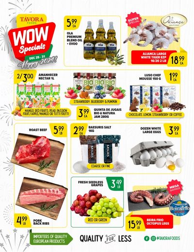 Tavora Foods Flyer December 25 to 31