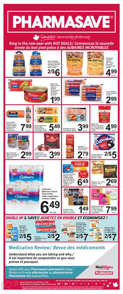 Pharmasave (NB) Flyer December 29 to January 4