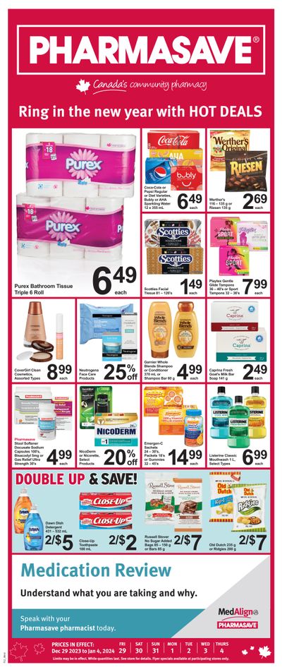 Pharmasave (West) Flyer December 29 to January 4