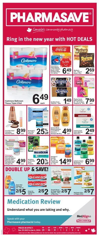 Pharmasave (ON) Flyer December 29 to January 4