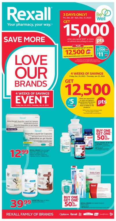 Rexall (BC) Flyer December 29 to January 4