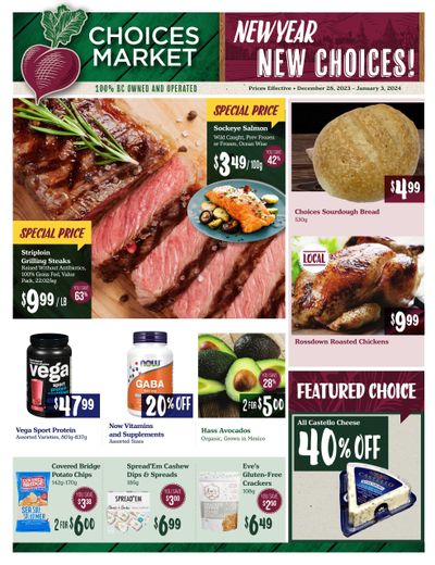 Choices Market Flyer December 28 to January 3