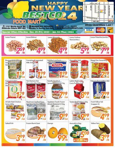 BestCo Food Mart (Etobicoke) Flyer December 29 to January 4