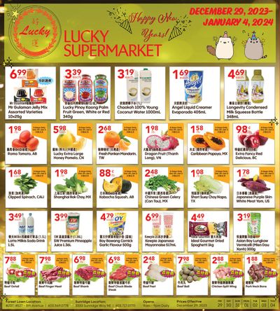 Lucky Supermarket (Calgary) Flyer December 29 to January 4