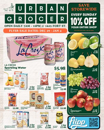 Urban Grocer Flyer December 29 to January 4