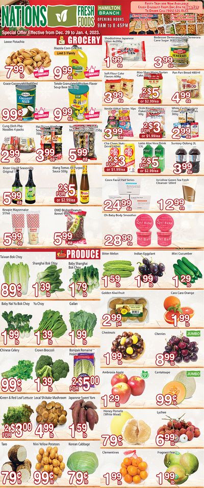 Nations Fresh Foods (Hamilton) Flyer December 29 to January 4