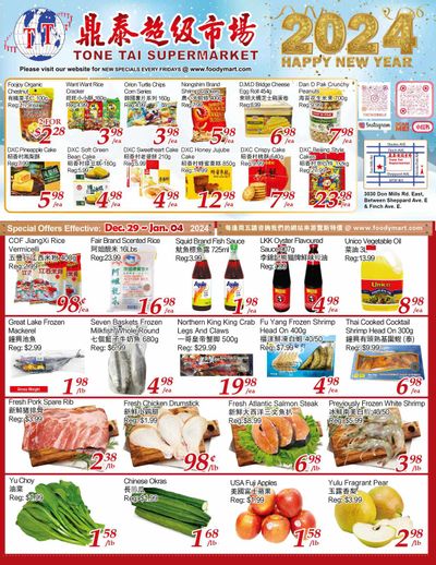 Tone Tai Supermarket Flyer December 29 to January 4