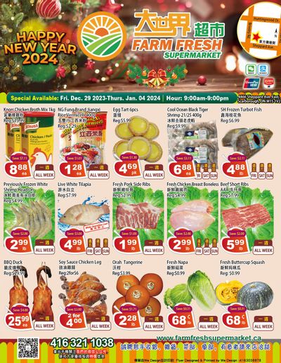 Farm Fresh Supermarket Flyer December 29 to January 4