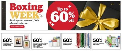 Michaels Canada Boxing Week Sale: Save up to 60% on Select Items + Weekly Coupons