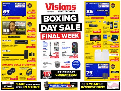Visions Electronics Flyer December 29 to January 4