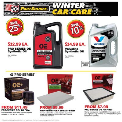 PartSource Flyer December 29 to January 2
