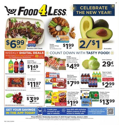 Food 4 Less (IL) Weekly Ad Flyer Specials December 27 to January 2, 2024