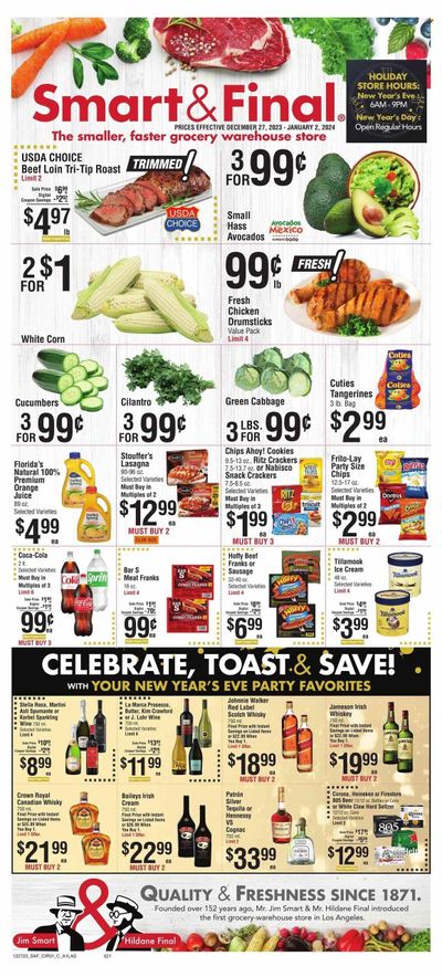 Smart & Final (NV) Weekly Ad Flyer Specials December 27 to January 2, 2024
