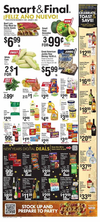 Smart & Final (CA) Weekly Ad Flyer Specials December 27 to January 2, 2024