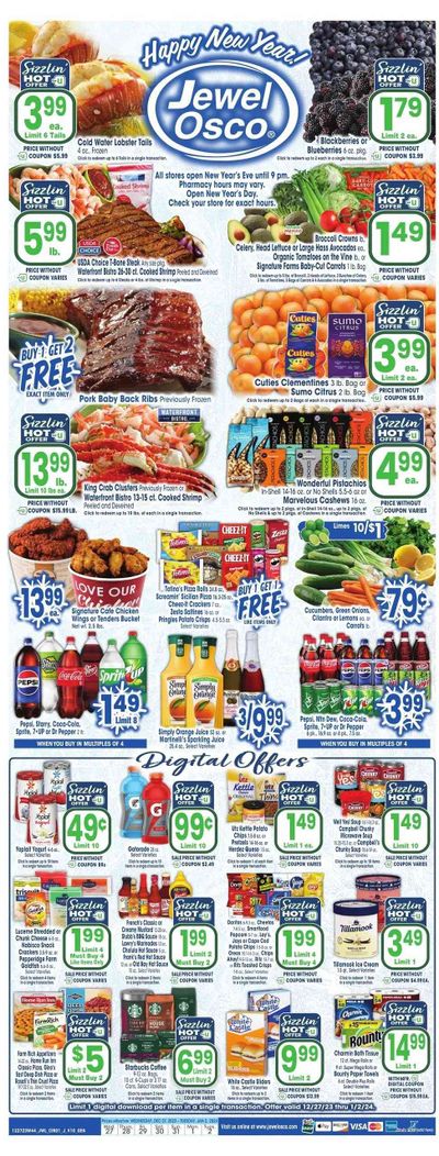 Jewel Osco (IL) Weekly Ad Flyer Specials December 27 to January 2, 2024