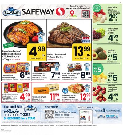 Safeway (AK) Weekly Ad Flyer Specials December 27 to January 2, 2024