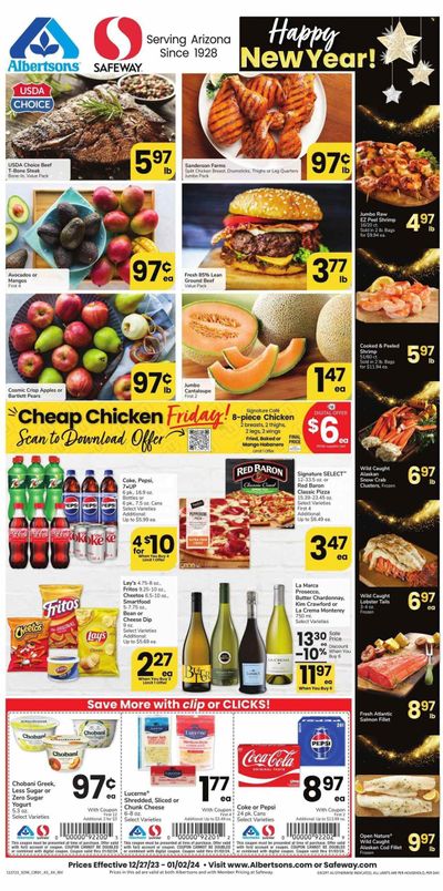 Safeway (AZ) Weekly Ad Flyer Specials December 27 to January 2, 2024