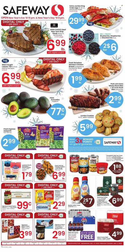 Safeway (CO) Weekly Ad Flyer Specials December 27 to January 2, 2024