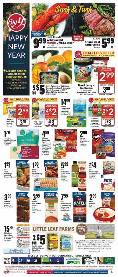 Big Y (CT) Weekly Ad Flyer Specials December 28 to January 3, 2024