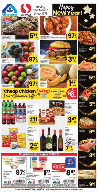 Safeway (NM) Weekly Ad Flyer Specials December 27 to January 2, 2024