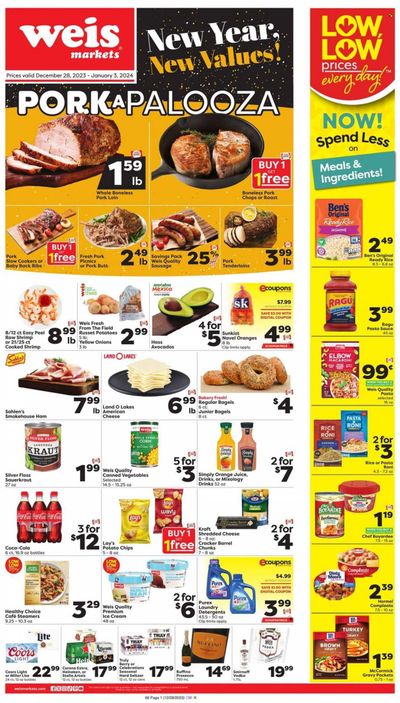 Weis (MD, NY, PA) Weekly Ad Flyer Specials December 28 to January 3, 2024