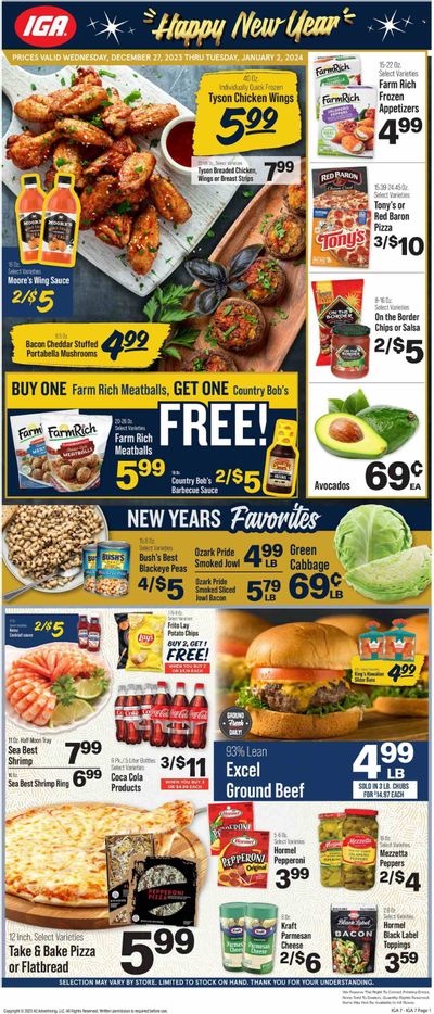 IGA (VA) Weekly Ad Flyer Specials December 27 to January 2, 2024