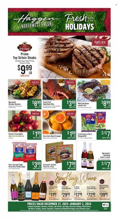 Haggen (WA) Weekly Ad Flyer Specials December 27 to January 2, 2024