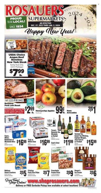 Rosauers (ID, MT, OR, WA) Weekly Ad Flyer Specials December 27 to January 2, 2024