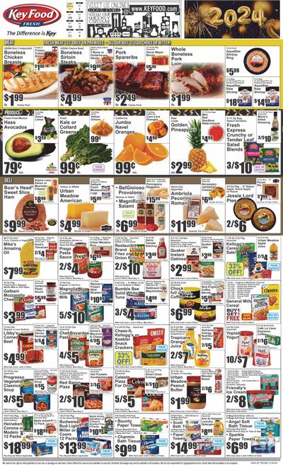 Key Food (NY) Weekly Ad Flyer Specials December 29 to January 4, 2024