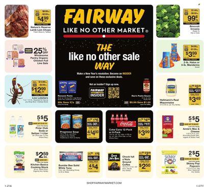 Fairway Market (CT, NJ, NY) Weekly Ad Flyer Specials December 29 to January 4, 2024