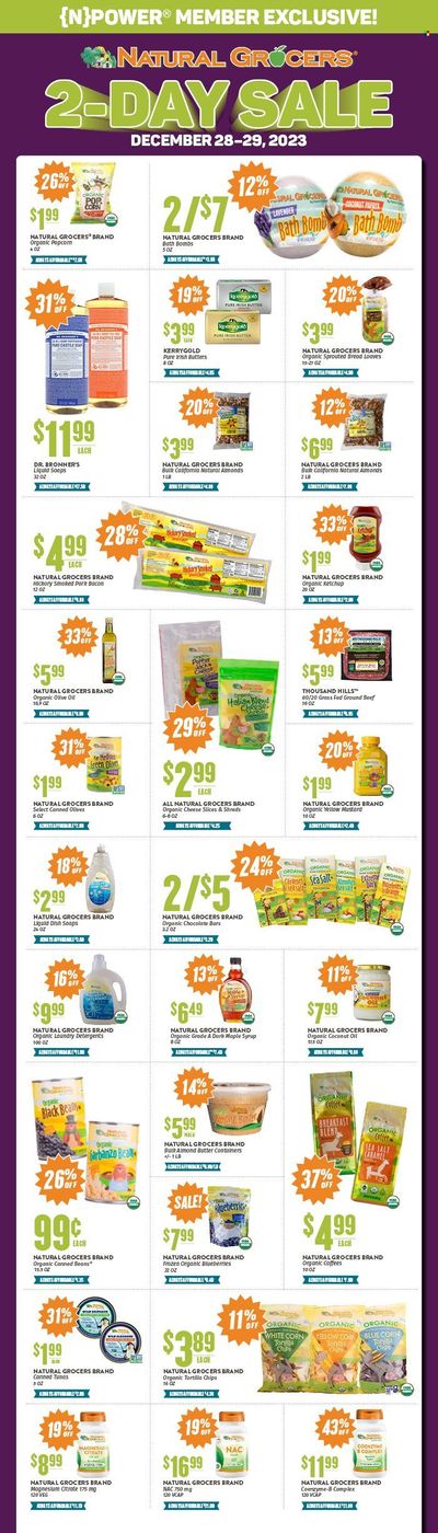Natural Grocers Weekly Ad Flyer Specials December 28 to December 29, 2023