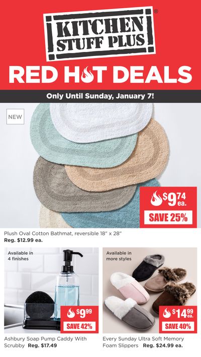 Kitchen Stuff Plus Red Hot Deals Flyer January 2 to 7