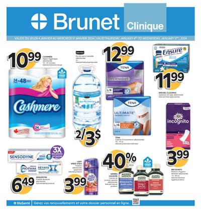 Brunet Clinique Flyer January 4 to 17