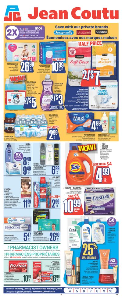 Jean Coutu (NB) Flyer January 4 to 10
