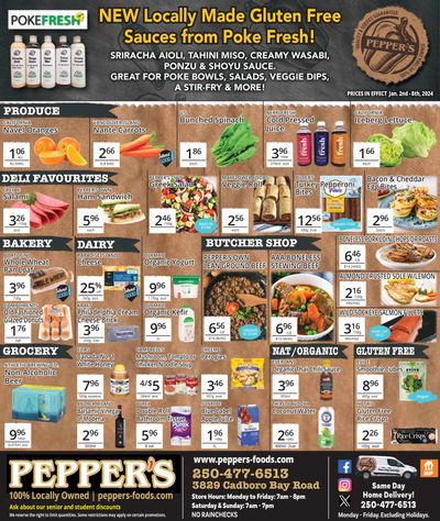Pepper's Foods Flyer January 2 to 8