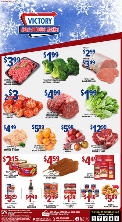 Victory Meat Market Flyer January 2 to 6